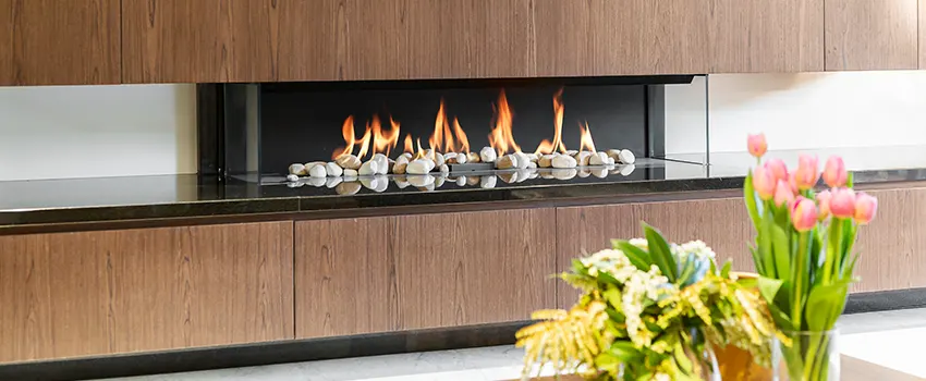 Double-height Fireplace Design Refurbishment in Fitchburg, Massachusetts