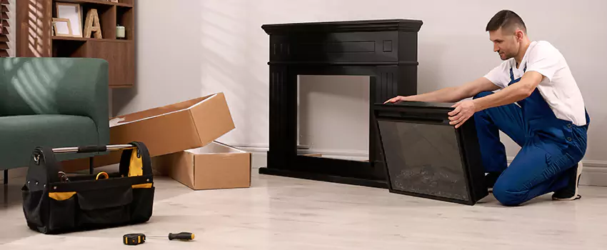 Old Rusted Metal Fireplace Repair And Replacement in Fitchburg, MA